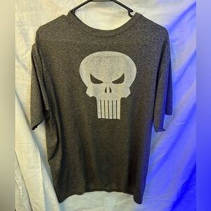 Mens XL Punisher t-shirt,Grey&black.
